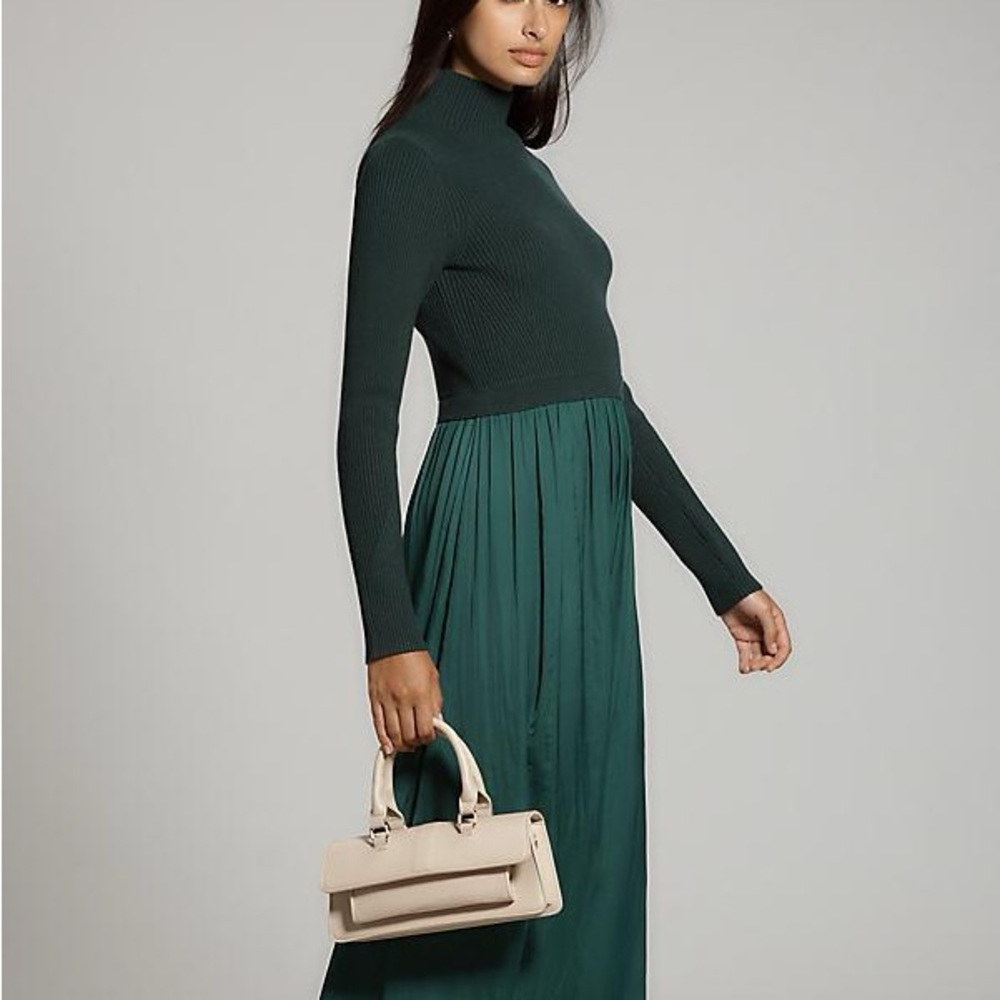 Anthropologie Thea Long Sleeve Twofer Maxi Dress